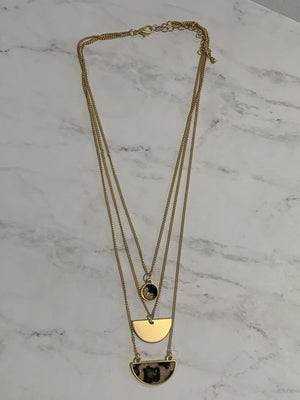 Triple Leopard Necklace- -Trendy Me Boutique, Granada Hills California