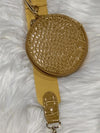 Mustard Croc Cross Double Bag- -Trendy Me Boutique, Granada Hills California