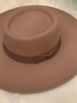 Icco Taupe Panama Hat- -Trendy Me Boutique, Granada Hills California
