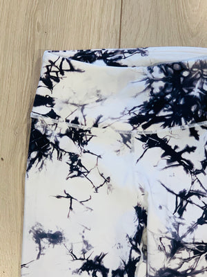 White Black Tie Dye Legging- -Trendy Me Boutique, Granada Hills California