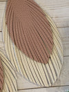 Pink Off White Fringe Earrings- -Trendy Me Boutique, Granada Hills California