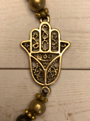 Hand Of God Brown Bracelet- -Trendy Me Boutique, Granada Hills California