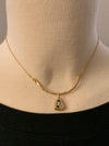 Gold Necklace with Dalmatian Stone- -Trendy Me Boutique, Granada Hills California