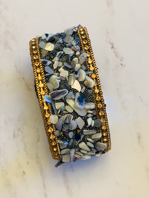 Legendary Beaded Magnetic Bracelet - Navy- -Trendy Me Boutique, Granada Hills California