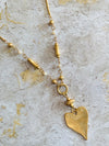Gold Heart Necklace- -Trendy Me Boutique, Granada Hills California