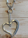 Silver Heart Necklace- -Trendy Me Boutique, Granada Hills California