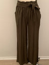 Olive Palazzo Pant Tie Waist- -Trendy Me Boutique, Granada Hills California