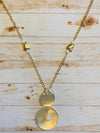 Gold Elaine Necklace- -Trendy Me Boutique, Granada Hills California