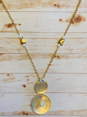 Gold Elaine Necklace- -Trendy Me Boutique, Granada Hills California