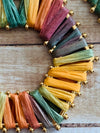 Geometric Raffia Earrings- -Trendy Me Boutique, Granada Hills California
