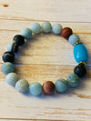 Amazonite Natural Stone Bracelet- -Trendy Me Boutique, Granada Hills California