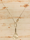 Hammered Silver Necklace- -Trendy Me Boutique, Granada Hills California