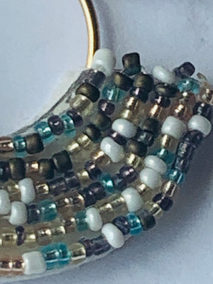 Multi Mint Seed Bead Earrings- -Trendy Me Boutique, Granada Hills California