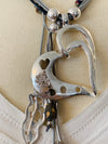 Heart of Love Silver Necklace- -Trendy Me Boutique, Granada Hills California