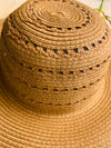 Detail Cut Out Floppy Hat- -Trendy Me Boutique, Granada Hills California