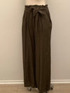 Olive Palazzo Pant Tie Waist- -Trendy Me Boutique, Granada Hills California