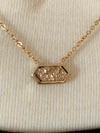 Gold Necklace Rose Gold Pendant- -Trendy Me Boutique, Granada Hills California