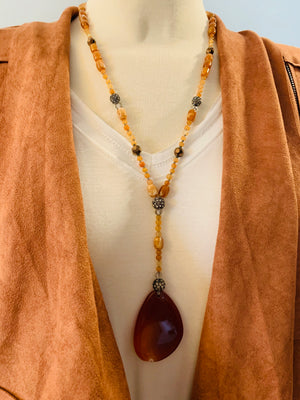 Ginger Natural Necklace- -Trendy Me Boutique, Granada Hills California