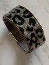 Narrow Grey Animal Print Bracelet- -Trendy Me Boutique, Granada Hills California