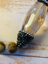 Amazonite Champagne Stone Crystal Bracelet- -Trendy Me Boutique, Granada Hills California