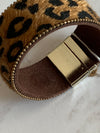 Narrow Brown Animal Print Bracelet- -Trendy Me Boutique, Granada Hills California