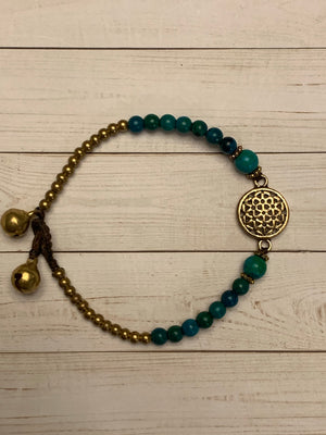 Circle Of Life Turquoise Bracelet- -Trendy Me Boutique, Granada Hills California