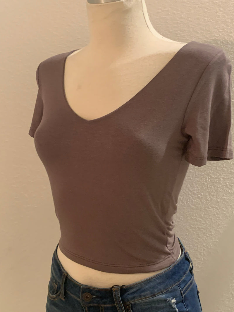 Coco Double Layer Crop Top- -Trendy Me Boutique, Granada Hills California