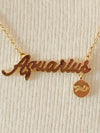 Birthday Month Necklace Aquarius- -Trendy Me Boutique, Granada Hills California