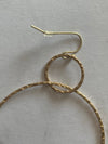 Double Circle Dalmatian Stone Earrings- -Trendy Me Boutique, Granada Hills California