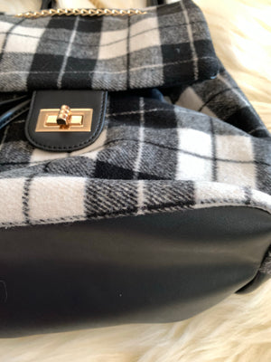 Plaid Backpack- -Trendy Me Boutique, Granada Hills California