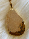 Natural Stone Beaded Necklace- -Trendy Me Boutique, Granada Hills California