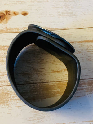 Leather Metal Circle Bracelet- -Trendy Me Boutique, Granada Hills California
