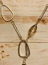 Hammered Silver Necklace- -Trendy Me Boutique, Granada Hills California