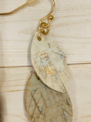 Three Layer Black Grey Earrings- -Trendy Me Boutique, Granada Hills California