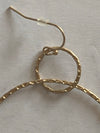 Double Circle White Natural Stone Earrings- -Trendy Me Boutique, Granada Hills California