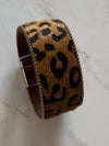 Narrow Brown Animal Print Bracelet- -Trendy Me Boutique, Granada Hills California